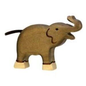 Holztiger Wooden Toys Elephant Calf Trunk Raised